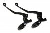 Clutch and brake levers 25mm/1in (black finish) assy URAL DNEPR