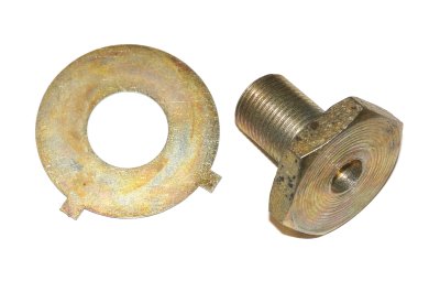 Flywheel fastening bolt with lock washer (M18 x 27.5mm) URAL DNEPR