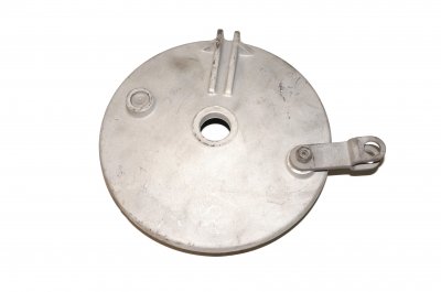 Sidecar brake drum cover with brake shoes and springs assy URAL