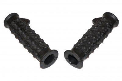 Rubber grips handles SPIKES style (inner 22-25mm/1in, length 125mm, set of 2pc.) URAL DNEPR