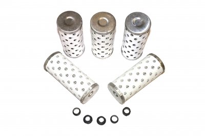 Oil filters with metal caps and rubber bushing (set of 5pc.) URAL