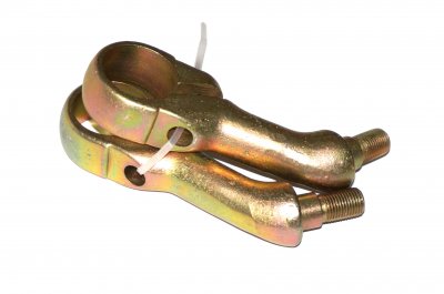 Pair handlebar brackets (long, brass plated) URAL DNEPR