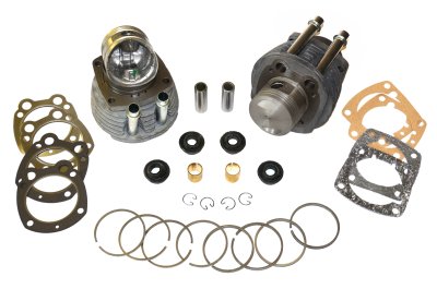 Cylinders cast iron SPHERICAL pistons complete set URAL 650cc