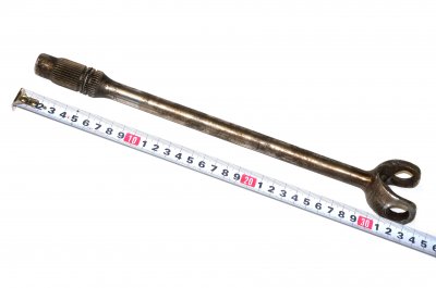 Drive shaft bare (length 34cm, small slots) URAL