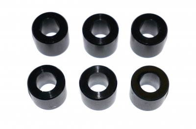 2x Swing arm silent blocks and 6x shock absorber bushings with metal sleeves (polyurethane, set of 8pc.) DNEPR