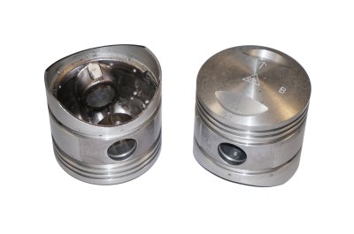 Pistons and rings set (group B, normal repair size, spherical top, fuel 92 octane) URAL
