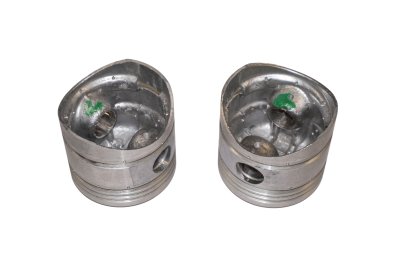 Pistons and rings set (group C, normal repair size, spherical top, fuel 92 octane) URAL