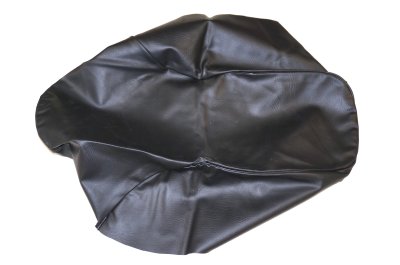 Black seat bench cover with black piping URAL