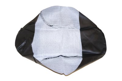 Black seat bench cover with black piping URAL