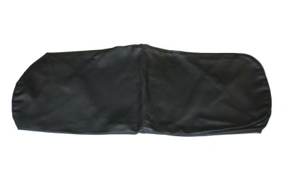 Black seat bench cover with black piping URAL