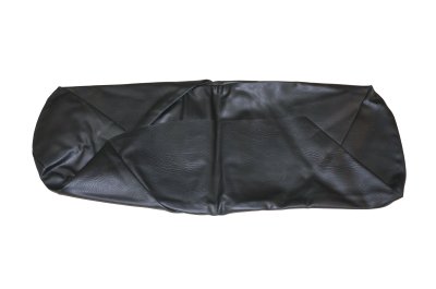 Black seat bench cover with black piping URAL