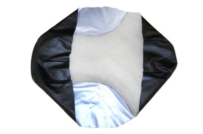 Black seat bench cover with red piping DNEPR