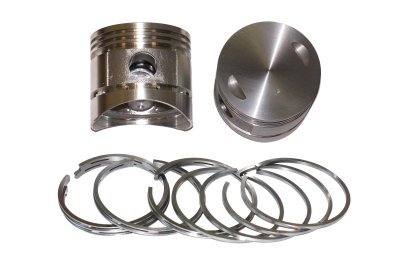 Complete set: cylinders cast iron, heads, FLAT pistons, rings, rockers, covers, studs, gaskets URAL 650cc