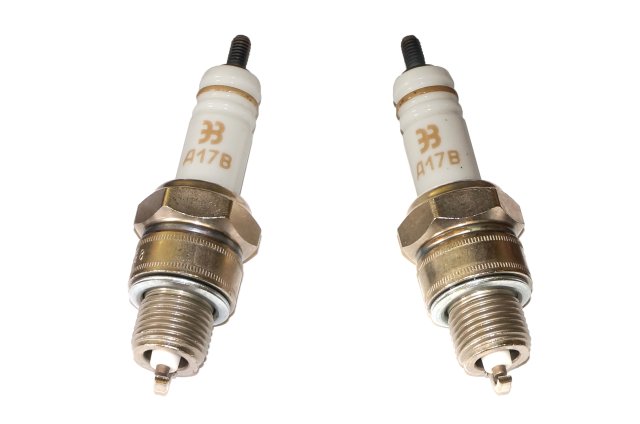 Spark plug A17B (gap 0.7mm, set of 2pc.) URAL DNEPR