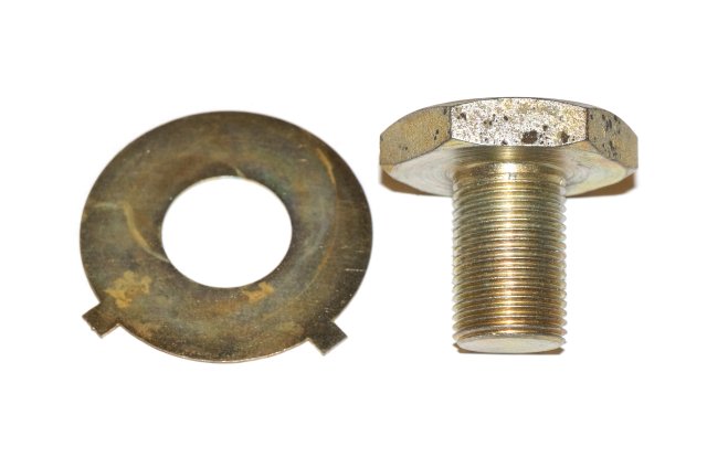 Flywheel fastening bolt with lock washer (M18 x 27.5mm) URAL DNEPR