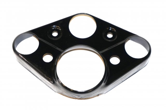 Metal dashboard short size BLACK (round holes) URAL