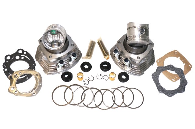 Cylinders aluminum FLAT pistons complete set URAL 650cc