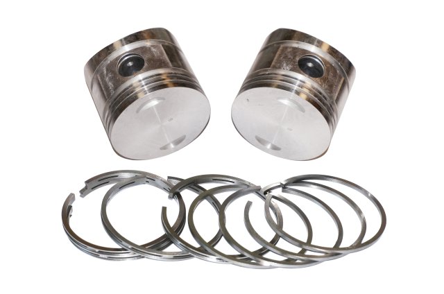 Pistons and rings set (group B, normal repair size, flat top) URAL