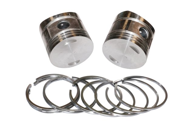 Pistons and rings set (group C, normal repair size, flat top) URAL